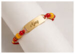 Personalized Name Rakhi for Brother | Custom Engraved Metal Name Rakhi - Image 7