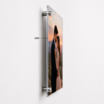 Personalized 12x18 Inch Acrylic Photo Frame with Standoffs – 3MM - Image 3