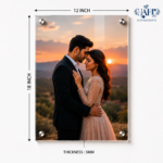 Personalized 12x18 Inch Acrylic Photo Frame with Standoffs – 3MM - Image 5