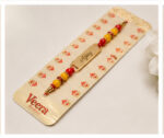 Personalized Name Rakhi for Brother | Custom Engraved Metal Name Rakhi