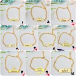 Gold finish custom name chain Rakhi bracelet with engraved name, adjustable chain, and premium stainless steel design.