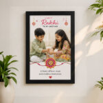 A4 Raksha Bandhan Photo Frame – Personalized Brother-Sister Gift